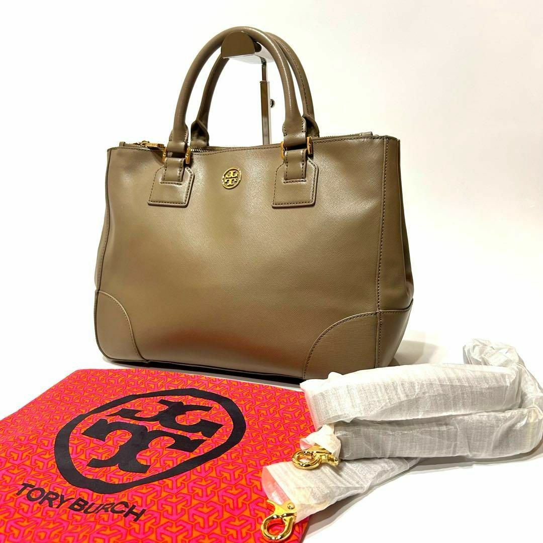 Tory Burch(トリーバーチ)のTORY BURCH 2way ハンドバッグ　ショルダーバッグ　保存袋　ミラー付 レディースのバッグ(ハンドバッグ)の商品写真