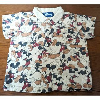 ディズニー(Disney)のミッキー 半袖シャツ 90 綿100% ディズニー Disney ミッキーマウス(Tシャツ/カットソー)