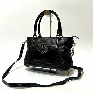 トリーバーチ(Tory Burch)の【極美品】　TORY BURCH 2way ハンドバッグ　ショルダー　光沢(ショルダーバッグ)