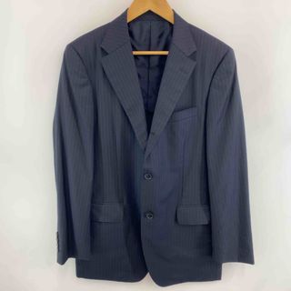 メンズビギ(MEN'S BIGI)のMEN’S BIGI メンズビギ メンズ テーラードジャケット　スーツ　セットアップ　ストライプ　ネイビー(セットアップ)