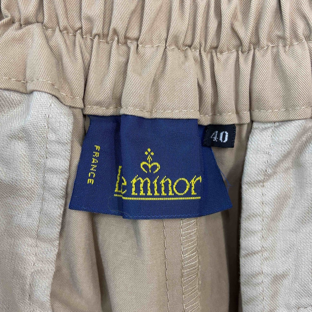 Le Minor(ルミノア)のLe minor ルミノア レディース カジュアルパンツ ベージュ レディースのパンツ(カジュアルパンツ)の商品写真
