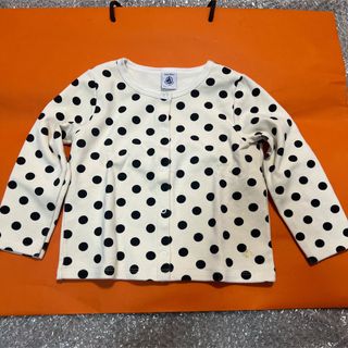 プチバトー(PETIT BATEAU)の【美品】 プチバドー カーディガン 4ans 104㎝ PETIT BATEAU(カーディガン)