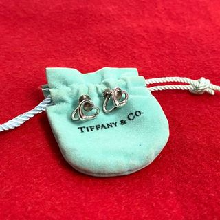 ティファニー(Tiffany & Co.)の極 美品 保存袋付 TIFFANY&Co. ティファニー オープンハート シルバー925 イヤリング イヤーカフ アクセサリー レディース シルバー 29792(イヤリング)