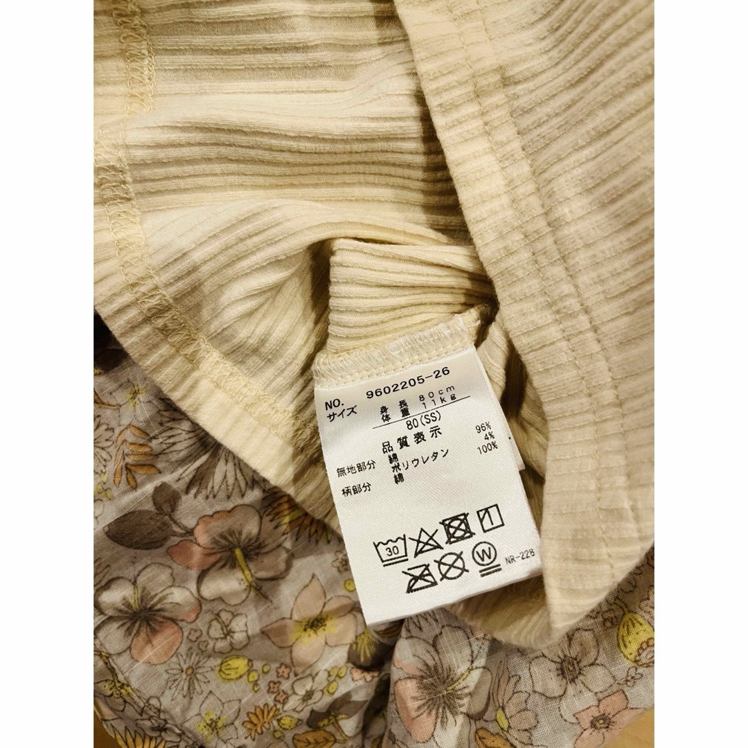 petit main(プティマイン)のプティマイン　半袖　80サイズ キッズ/ベビー/マタニティのベビー服(~85cm)(Ｔシャツ)の商品写真