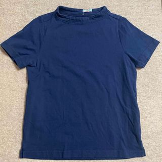 ブルー　半袖シャツ　レディースL クリーニング済み(Tシャツ(半袖/袖なし))