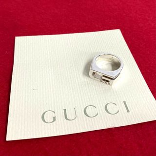 グッチ(Gucci)の極 美品 希少品 GUCCI グッチ G ロゴ シルバー925 13号 リング 指輪 アクセサリー レディース メンズ ユニセックス シルバー 28705(リング(指輪))