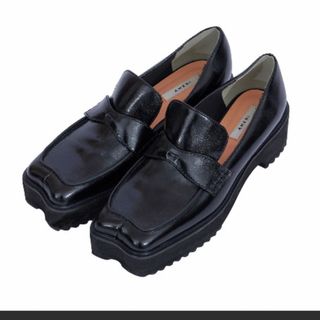 アメリヴィンテージ(Ameri VINTAGE)のameri WAVE CUTTING PLATFORM LOAFER  Lサイズ(ローファー/革靴)