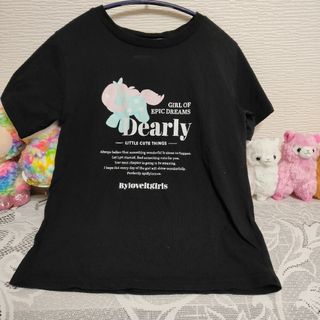 バイラビット(by LOVEiT)の美品☆バイラビット　半袖Ｔシャツ　ブラック　150cm(Tシャツ/カットソー)