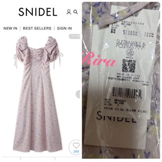 スナイデル(SNIDEL)の完売色🌷新作新品🍀SNIDEL バリエプリントワンピース(ロングワンピース/マキシワンピース)