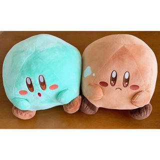 【新品・未使用】グルメフェス　まんまるカービィBIGぬいぐるみ　ミント　チョコ★(キャラクターグッズ)