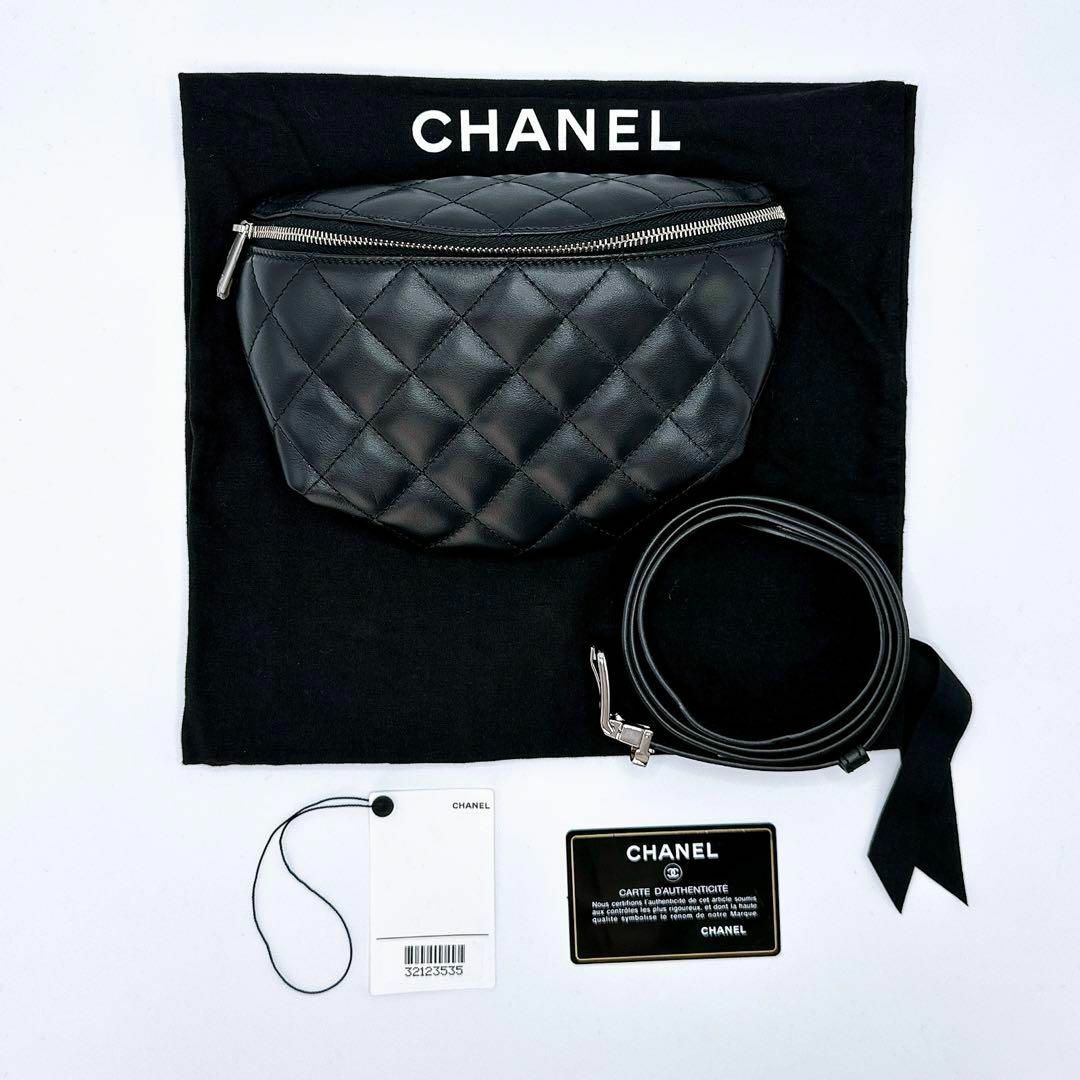 CHANEL(シャネル)のシャネル ラムスキン マトラッセ ベルトバックユニフォーム ボディバッグ レディースのバッグ(ボディバッグ/ウエストポーチ)の商品写真