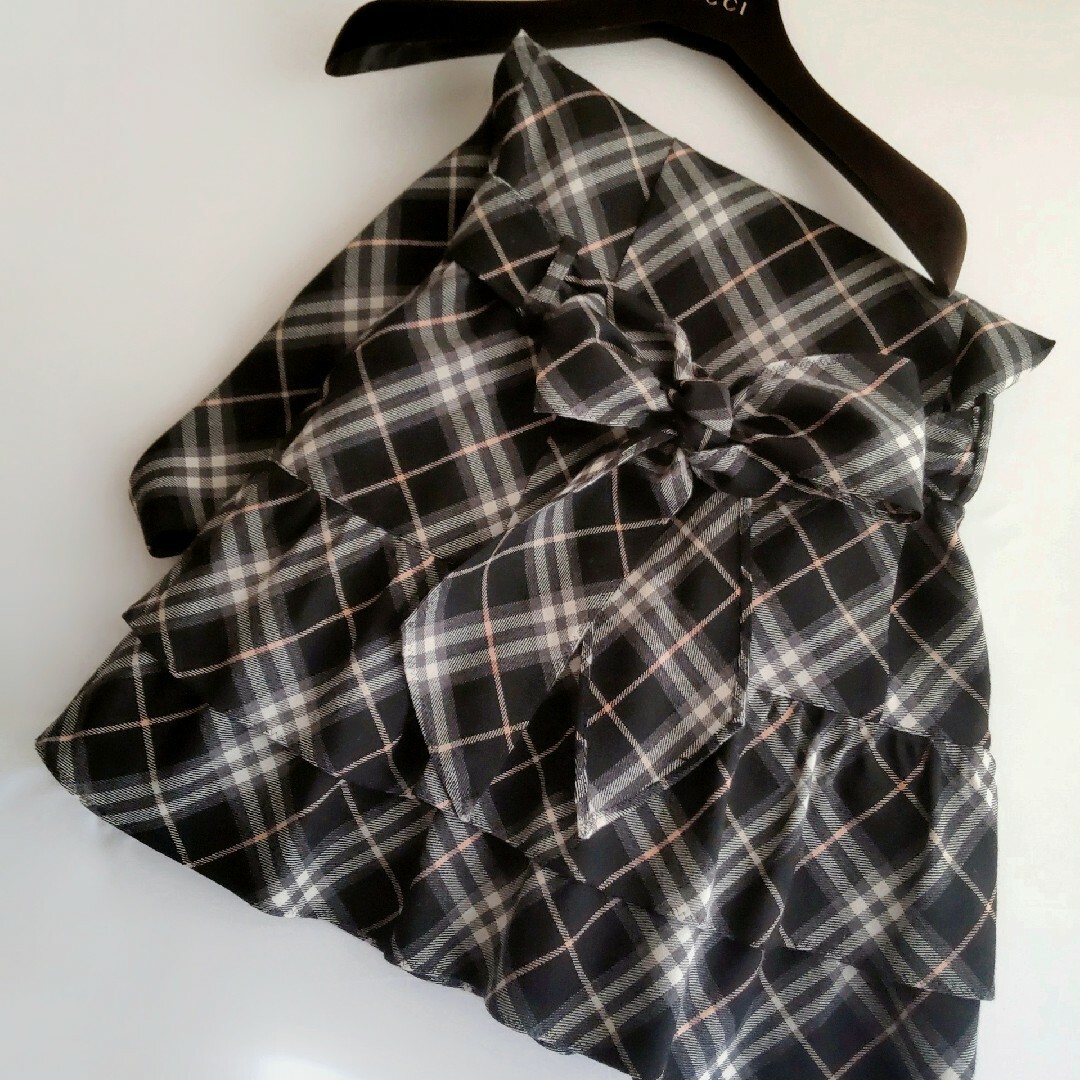 BURBERRY BLUE LABEL - BURBERRY チェックティアードワンピース BURBERRY BLUE LABEL - BURBERRY チェックティアードワンピース