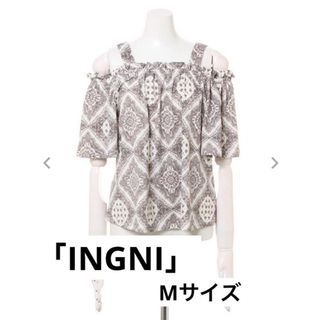 イング(INGNI)の【INGNI】バンダナ柄オフショルダートップス(シャツ/ブラウス(長袖/七分))