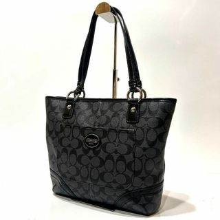 コーチ(COACH)の【極美品】　COACH トートバッグ　ビジネス　シグネチャー　PVCxレザー(トートバッグ)