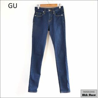 ジーユー(GU)のGU レディース パンツ スキニー デニム ストレッチ 58(デニム/ジーンズ)