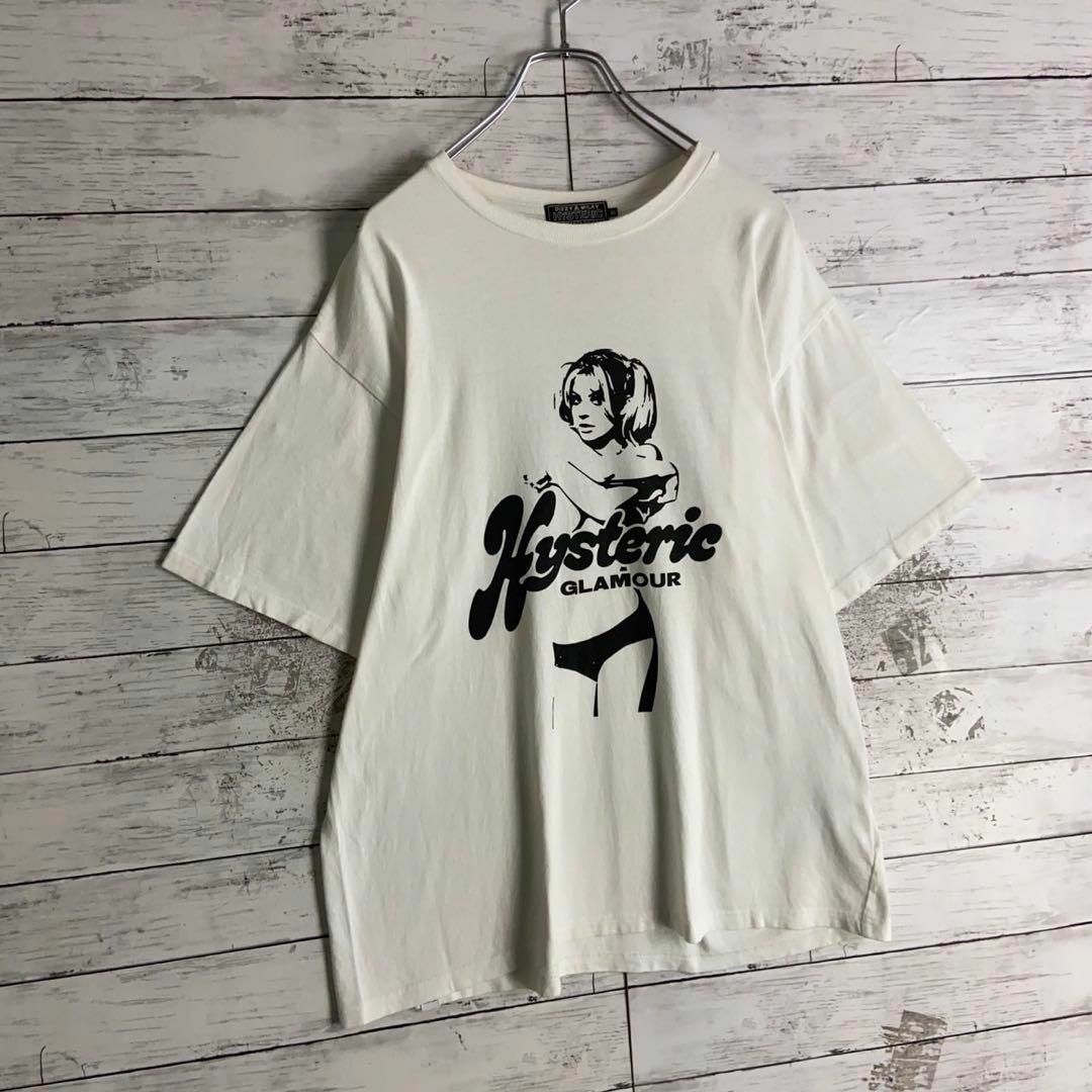 HYSTERIC GLAMOUR(ヒステリックグラマー)の9221【希少XLサイズ】ヒステリックグラマー☆ヒスガール定番カラーtシャツ美品 メンズのトップス(Tシャツ/カットソー(半袖/袖なし))の商品写真