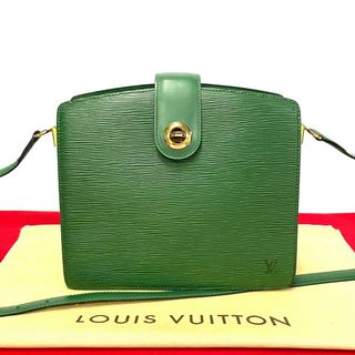 ルイヴィトン(LOUIS VUITTON)の極 美品 袋付き LOUIS VUITTON ルイヴィトン ヴィンテージ カプチン エピ レザー 本革 ショルダーバッグ ボルネオグリーン 37485(ショルダーバッグ)