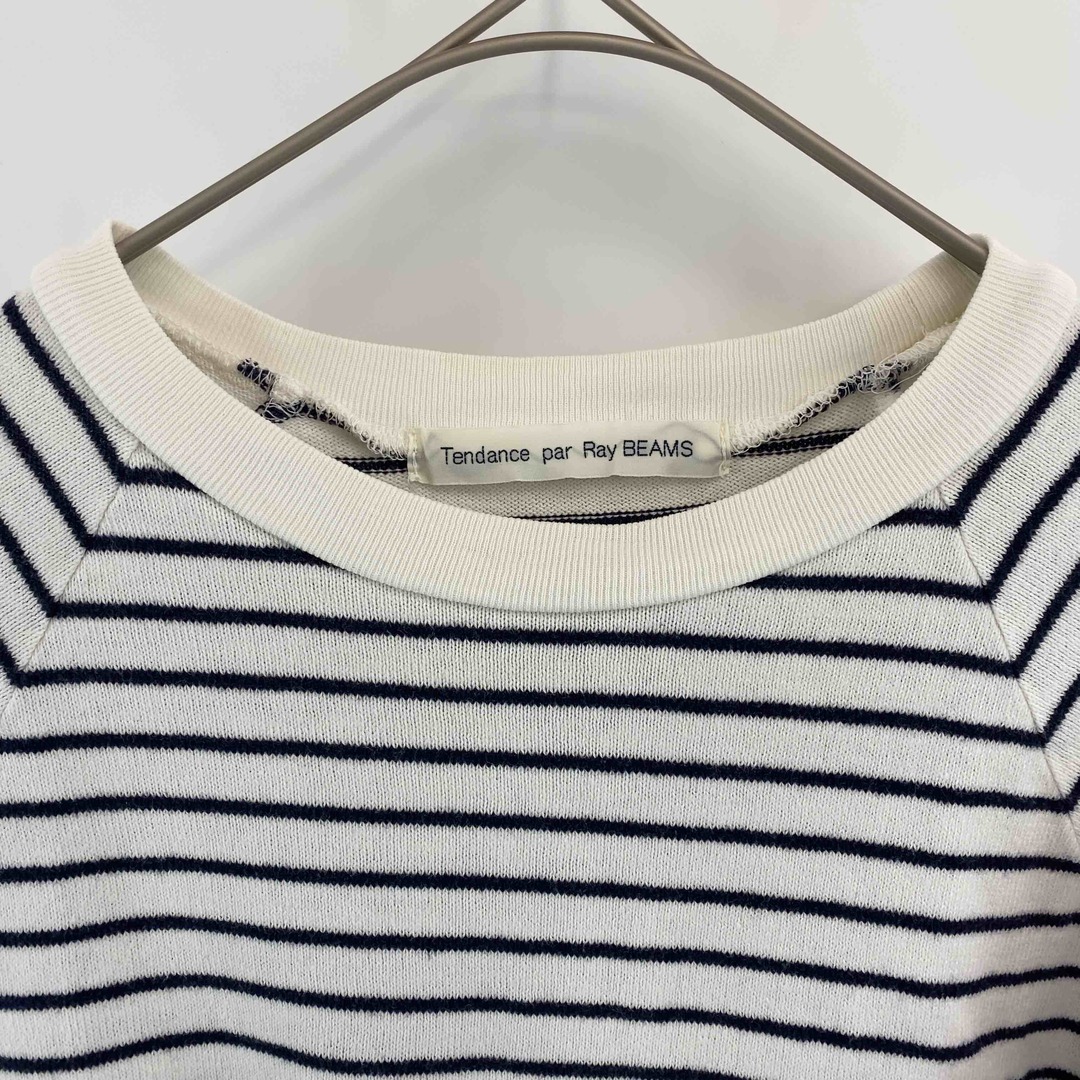 RAY BEAMS レイビームス　白　紺　ボーダー　 レディース Tシャツ（長袖） レディースのトップス(Tシャツ(長袖/七分))の商品写真