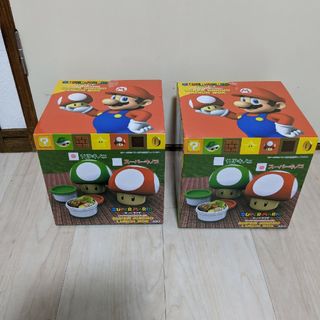 スーパーマリオ　ランチボックス2点セット(弁当用品)