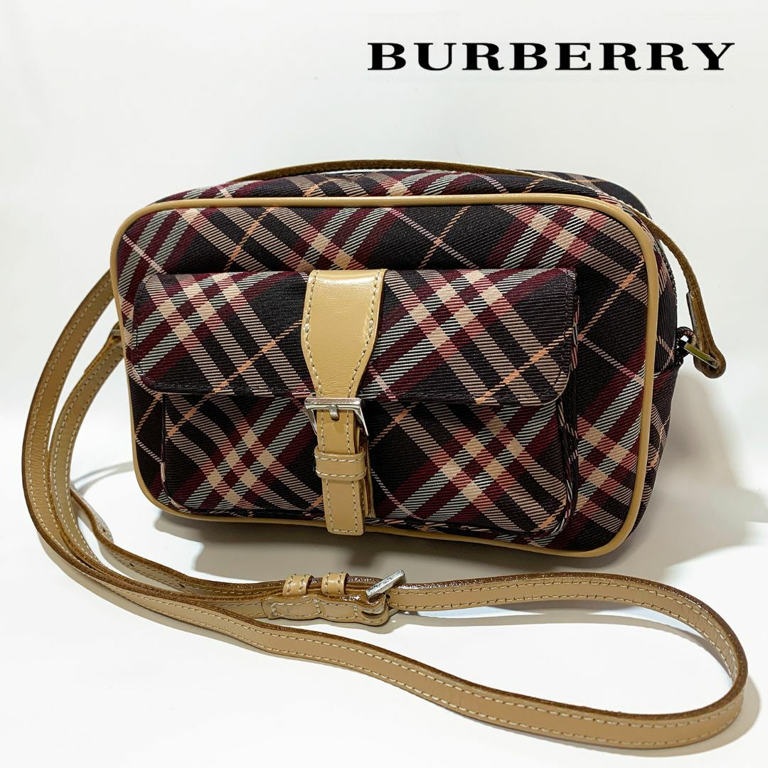 BURBERRY BLUE LABEL(バーバリーブルーレーベル)の【美品】BURBERRY BLUE LABEL ノバチェック ショルダーバッグ  レディースのバッグ(ショルダーバッグ)の商品写真