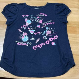 メゾピアノ(mezzo piano)のメゾピアノ　Tシャツ　プリント　130(Tシャツ/カットソー)