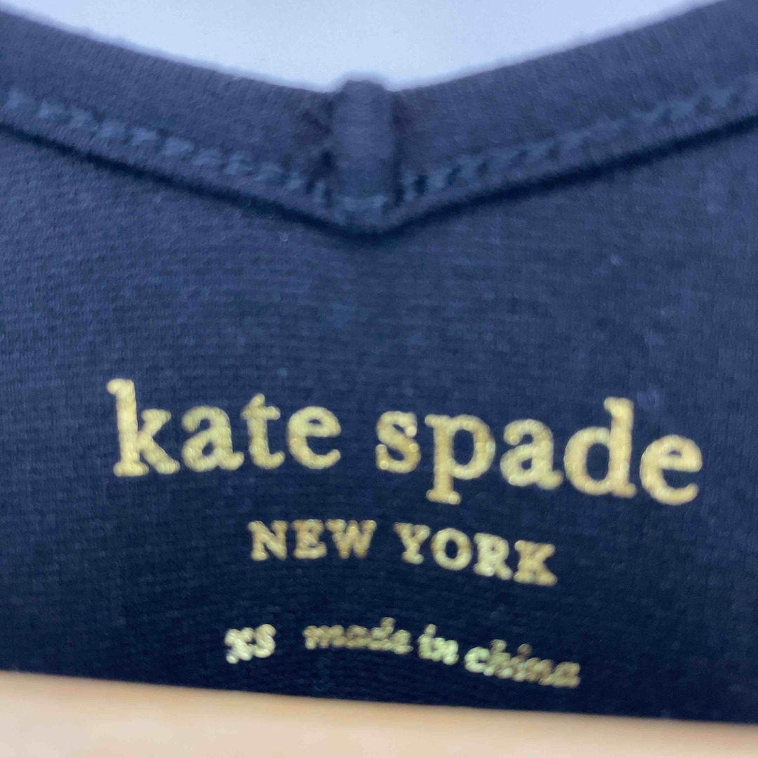 KATE SPADE SATURDAY(ケイトスペードサタデー)のKATE SPADE SATURDAY ケイトスペードサタデー レディース 半袖ワンピース 花柄 レース パフスリーブ ブラック レディースのワンピース(ひざ丈ワンピース)の商品写真