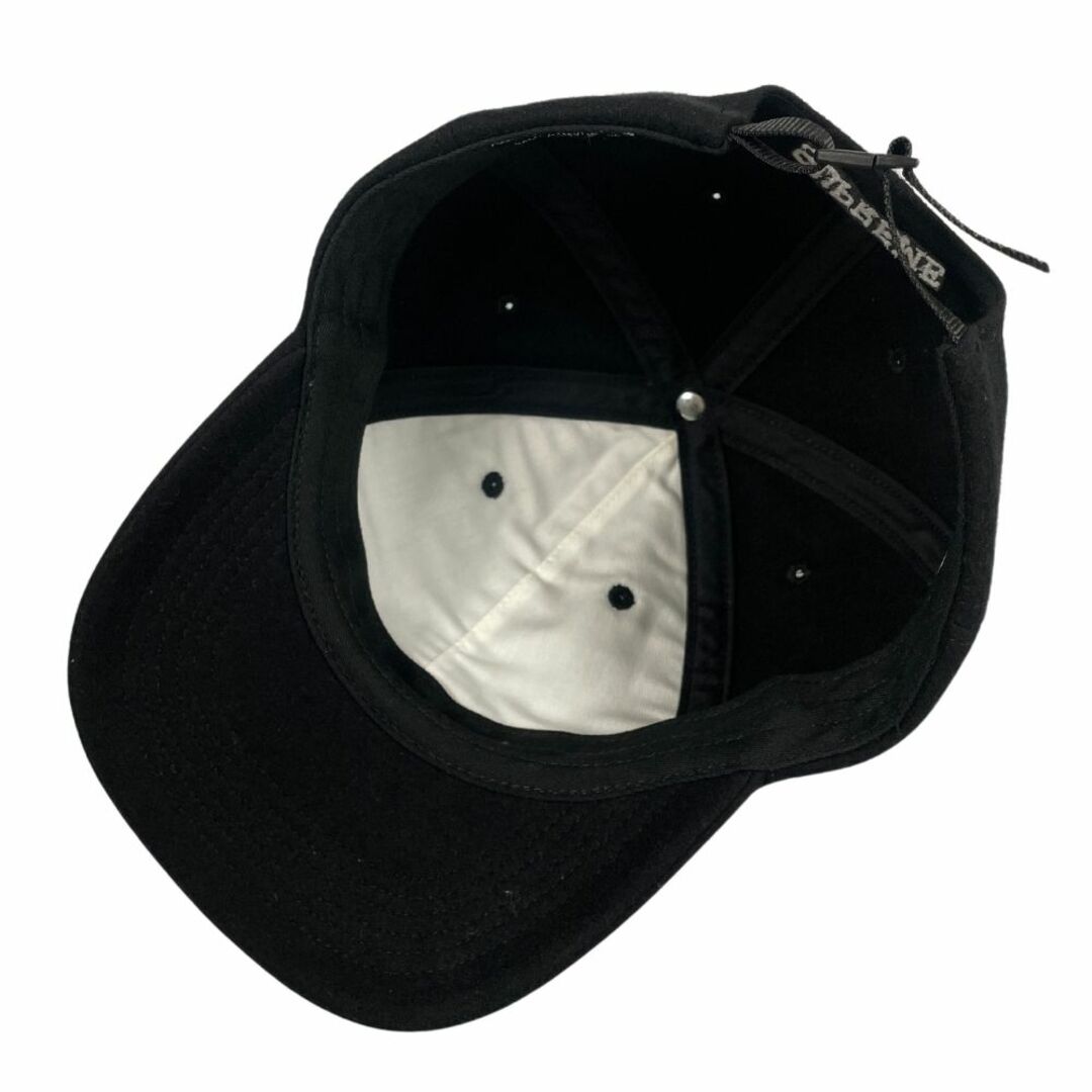 Supreme(シュプリーム)のSUPREME シュプリーム 22AW Halley Stevensons Waxed Wool 6-Panel ロゴ刺繍 キャップ ブラック 正規品 / B5206 メンズの帽子(キャップ)の商品写真