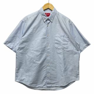 シュプリーム(Supreme)のSUPREME シュプリーム Loose Fit S/S Oxford Shirt ルーズフィット オックス フォード シャツ 半袖 ライトブルー サイズM 正規品 / 34099(シャツ)