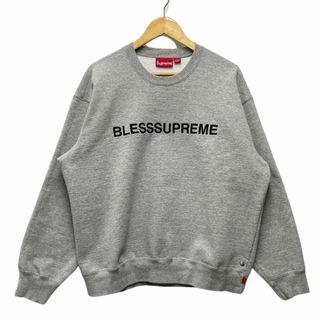 Supreme - SUPREME シュプリーム 23AW BLESS Crewneck ブレス スウェット ヘザーグレー サイズL 正規品 / 34098