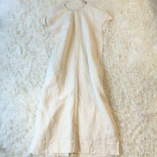 TODAYFUL - 【美品】TODAYFUL パフスリーブドレス リネン混 マキシ丈 ワンピース