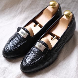 polo ralph lauren CROCODILE LOAFER黒23.5