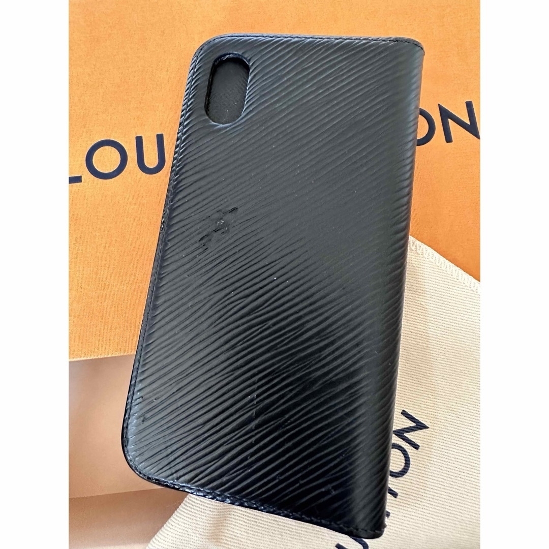 LOUIS VUITTON(ルイヴィトン)のLOUIS VUITTON ルイヴィトン iPhonex xs 黒 エピ 本物品 スマホ/家電/カメラのスマホアクセサリー(iPhoneケース)の商品写真