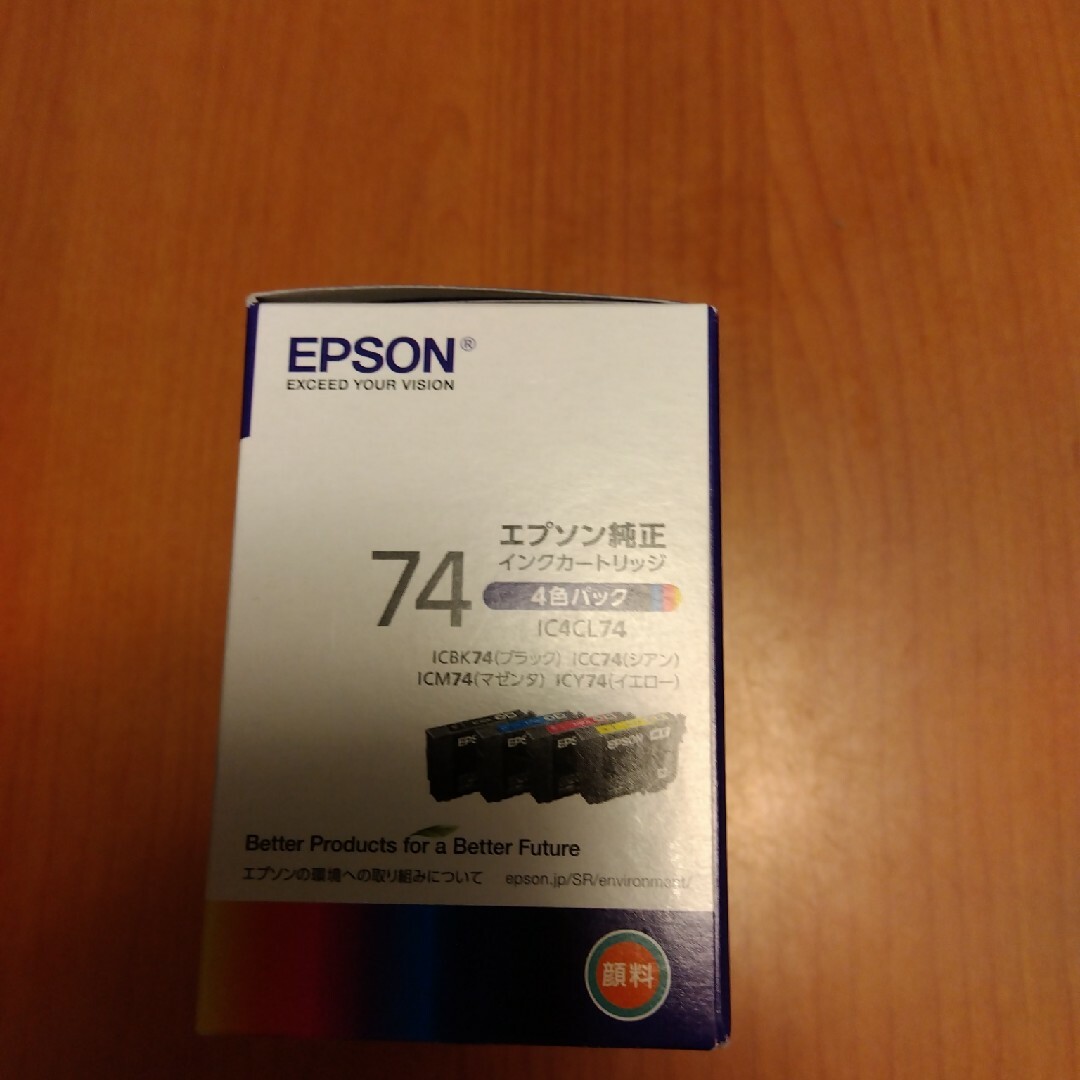 EPSON  インクカートリッジ IC4CL74 4色 インテリア/住まい/日用品のオフィス用品(その他)の商品写真