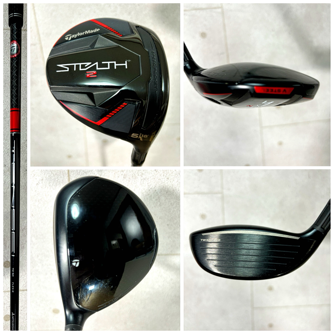 TaylorMade(テーラーメイド)のゴルフクラブ メンズ セット テーラーメイド ステルス2 初心者 中古 【A】 スポーツ/アウトドアのゴルフ(クラブ)の商品写真