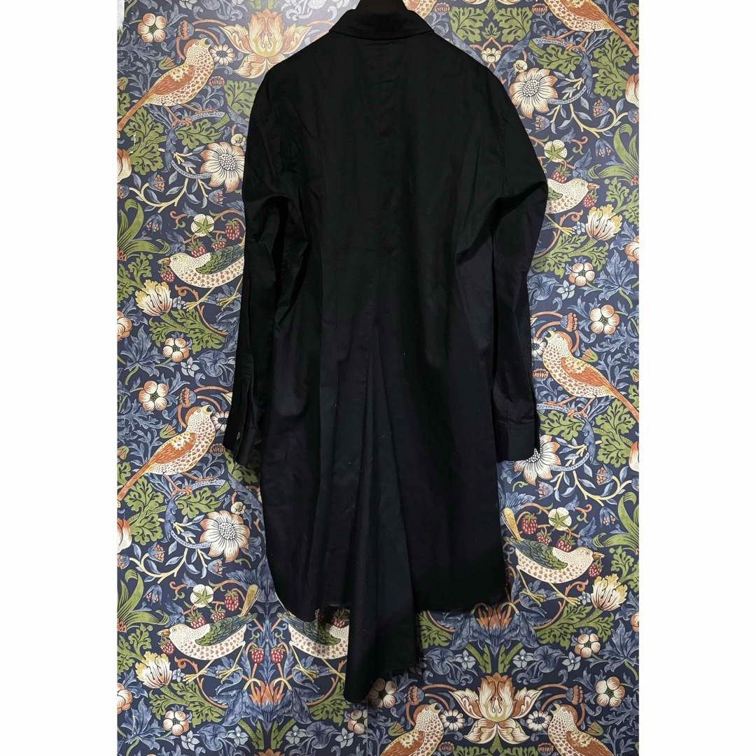 日本製 Y’s ワイズ ヨウジヤマモト ブラック ロングシャツ 燕尾服ワンピース