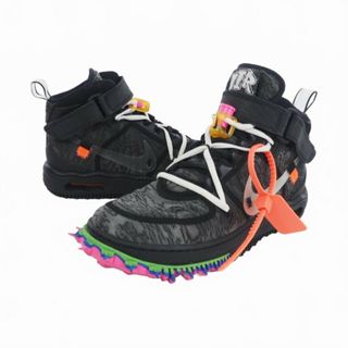 ナイキ(NIKE)のナイキ オフホワイト エアフォース1 スニーカー 25.5cm ブラック(スニーカー)