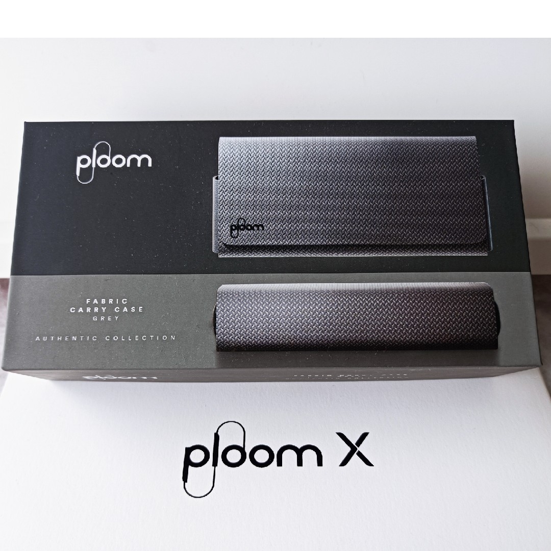 【新品未使用】ploomXファブリック・キャリーケース（グレイ）／電子タバコ メンズのファッション小物(タバコグッズ)の商品写真