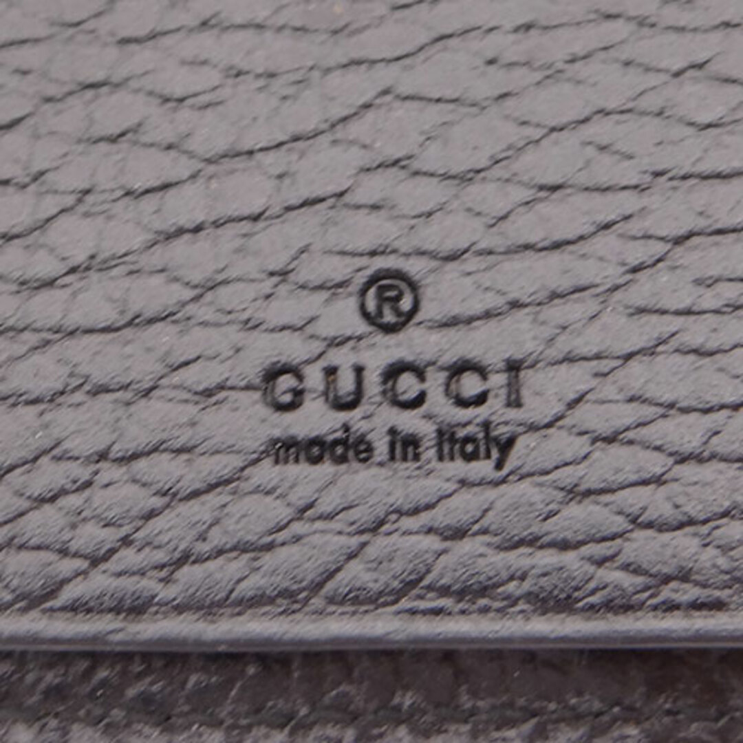 Gucci(グッチ)のグッチ GUCCI キーケース レディース メンズ ブランド プチマーモント GGスプリーム レザー 6連キーケース ブラック ブラウン 456118 【中古】 ハンドメイドのファッション小物(キーケース/名刺入れ)の商品写真