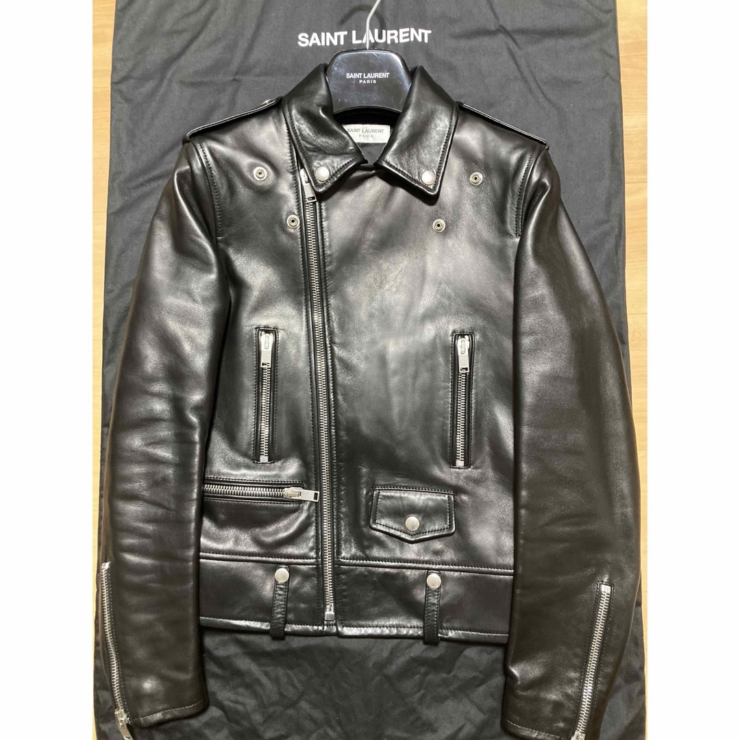 Saint Laurent(サンローラン)のサンローランパリ　ダブルライダースL01 メンズのジャケット/アウター(ライダースジャケット)の商品写真