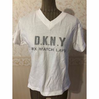 ダナキャランニューヨーク(DKNY)のDKNY JEANS 白　Tシャツ(Tシャツ(半袖/袖なし))