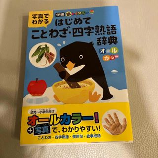 ガッケン(学研)の新レインボー写真でわかるはじめてことわざ・四字熟語辞典（オールカラー）(語学/参考書)