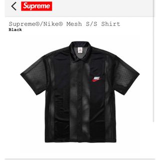 シュプリーム(Supreme)のSupreme x Nike Mesh S/S Shirt "Black"(シャツ)