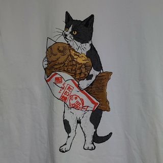 ゴースローキャラバン(go slow caravan)のgo slow caravan　たい焼きネコ　長袖Tシャツ(Tシャツ/カットソー(七分/長袖))