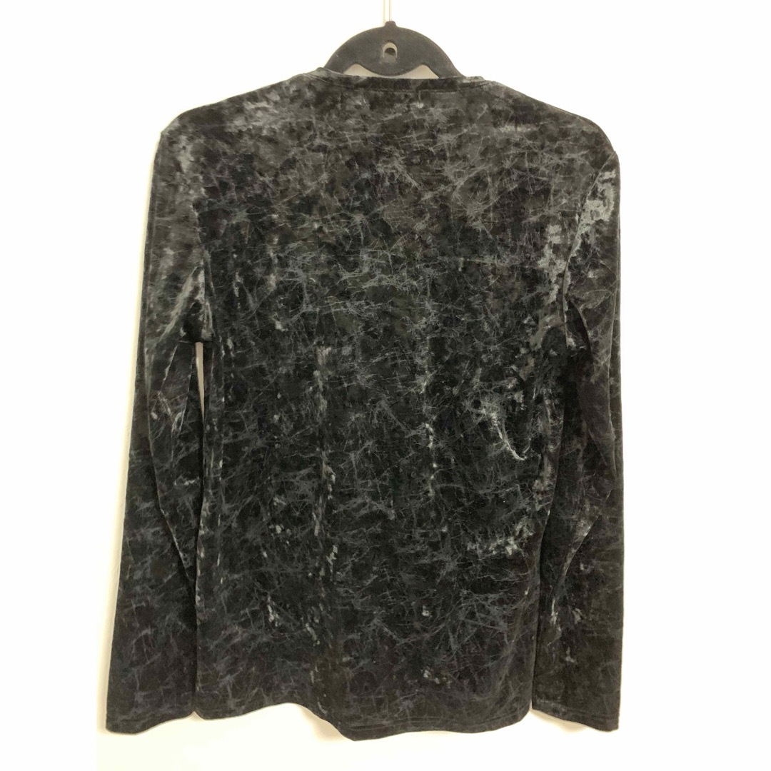 TORNADO MART(トルネードマート)のトルネードマート ベロアシャツ ストレッチ ブラック メンズのトップス(Tシャツ/カットソー(七分/長袖))の商品写真