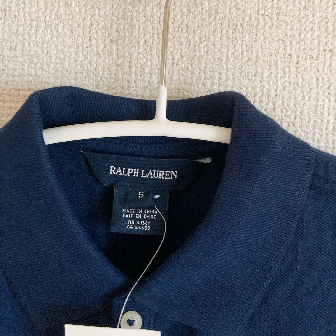 Ralph Lauren(ラルフローレン)の新品タグ付き ラルフローレン  半袖 ワンピース 女の子 ポロ サイズ5 115 キッズ/ベビー/マタニティのキッズ服女の子用(90cm~)(ワンピース)の商品写真