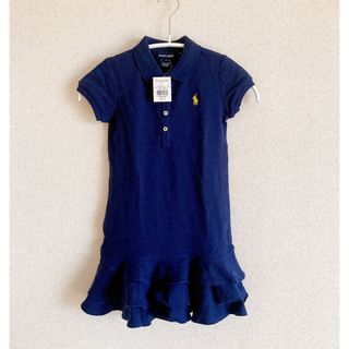 ラルフローレン(Ralph Lauren)の新品タグ付き ラルフローレン  半袖 ワンピース 女の子 ポロ サイズ5 115(ワンピース)