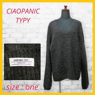 CIAOPANIC TYPY - 美品 チャオパニック ティピー ニット セーター 長袖 アルパカ ONE 黒