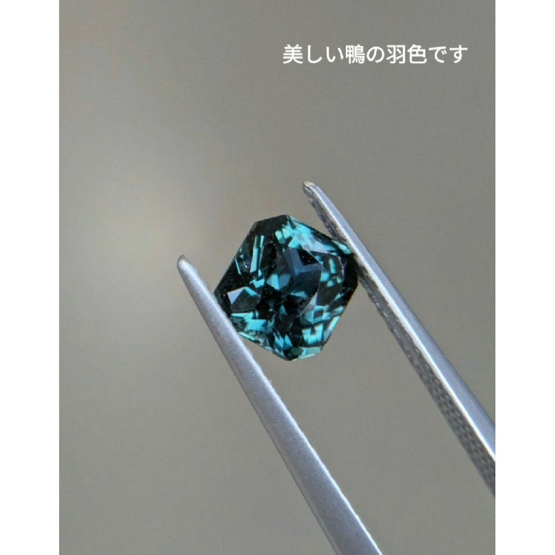 非加熱 1.56ct 〜鴨羽〜 ティールサファイア レディースのアクセサリー(ネックレス)の商品写真