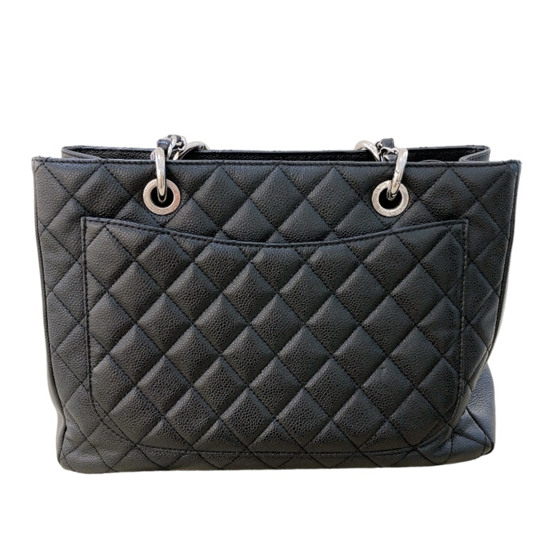 CHANEL(シャネル)の　シャネル CHANEL GSTトートバッグ A50995 ブラック　シルバー金具 キャビアスキン レディース トートバッグ レディースのバッグ(トートバッグ)の商品写真