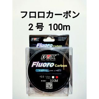 フロロカーボン　ライン　2号　100m　9.48lb　釣り糸　リーダー(釣り糸/ライン)